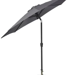 Parasoll m/vev & tilt Grå Ø3 m Sunlife