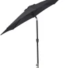 Parasoll m/vev & tilt Svart Ø3 m Sunlife