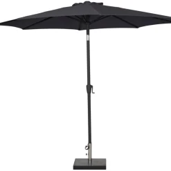 Parasoll m/vev & tilt Svart Ø3 m Sunlife