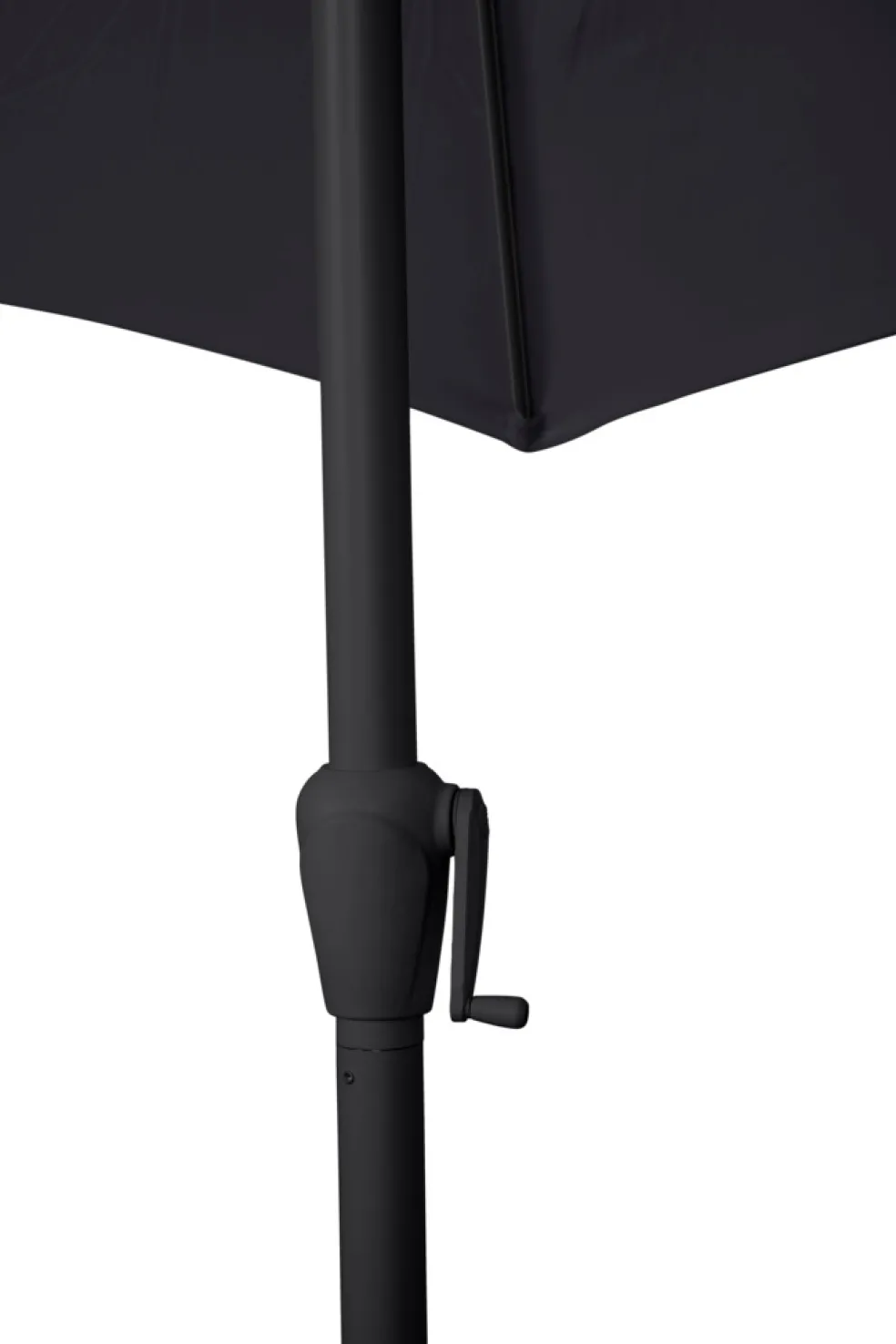 Parasoll m/vev & tilt Svart Ø3 m Sunlife