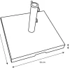 Parasollfot Granit Svart 40 kg Sunlife