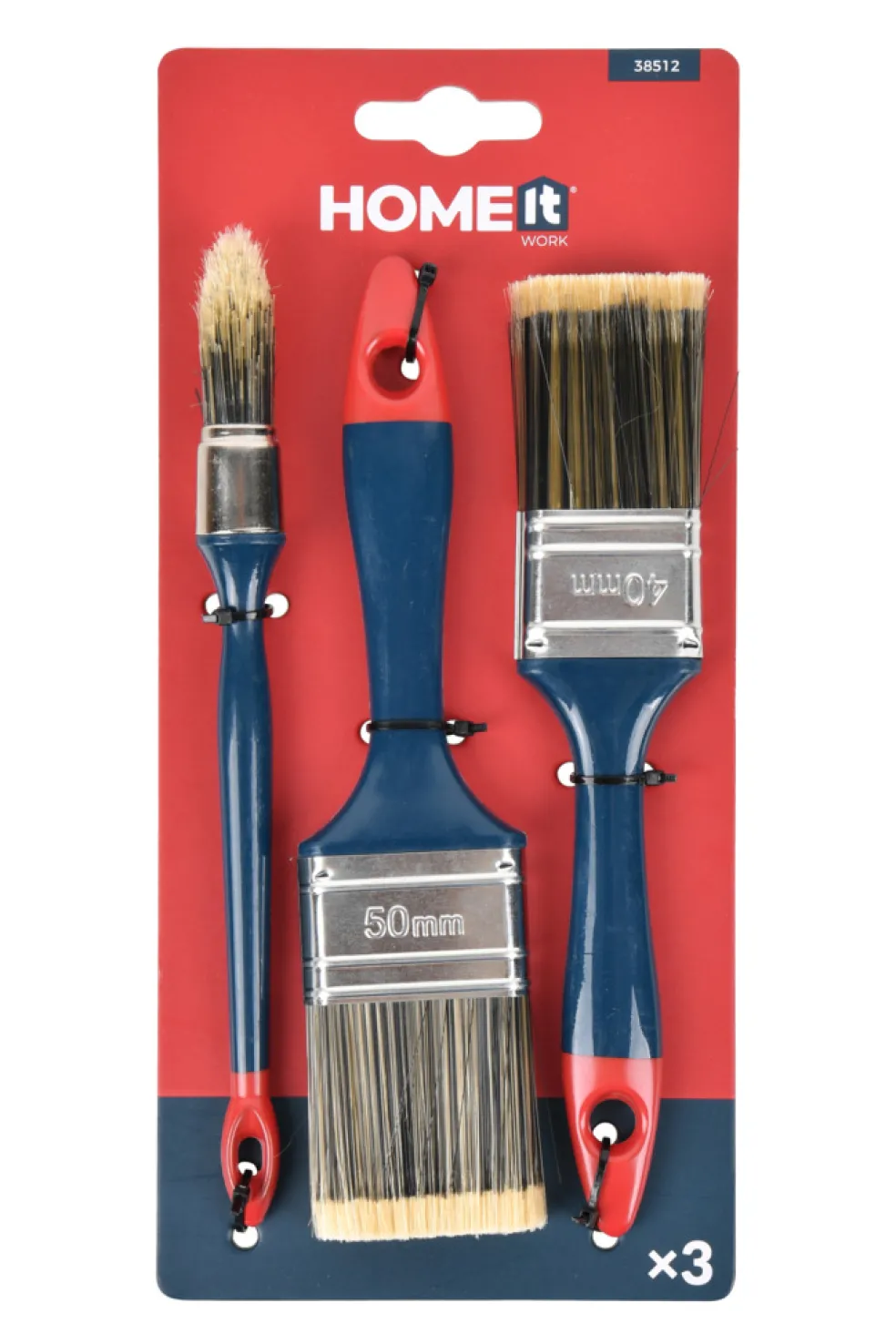 Penselset Platt- & rundpensel 3 delar Home>it
