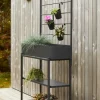 Planteringslåda m/hyllplan & spaljé 94 x 30 x 155 cm Garden