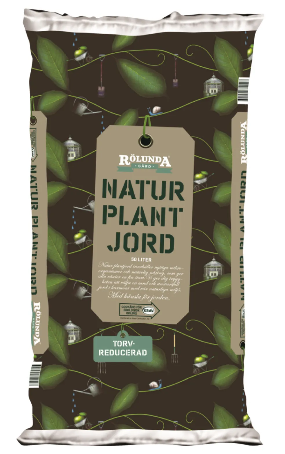 Plantjord Natur KRAV 50 L Rölunda