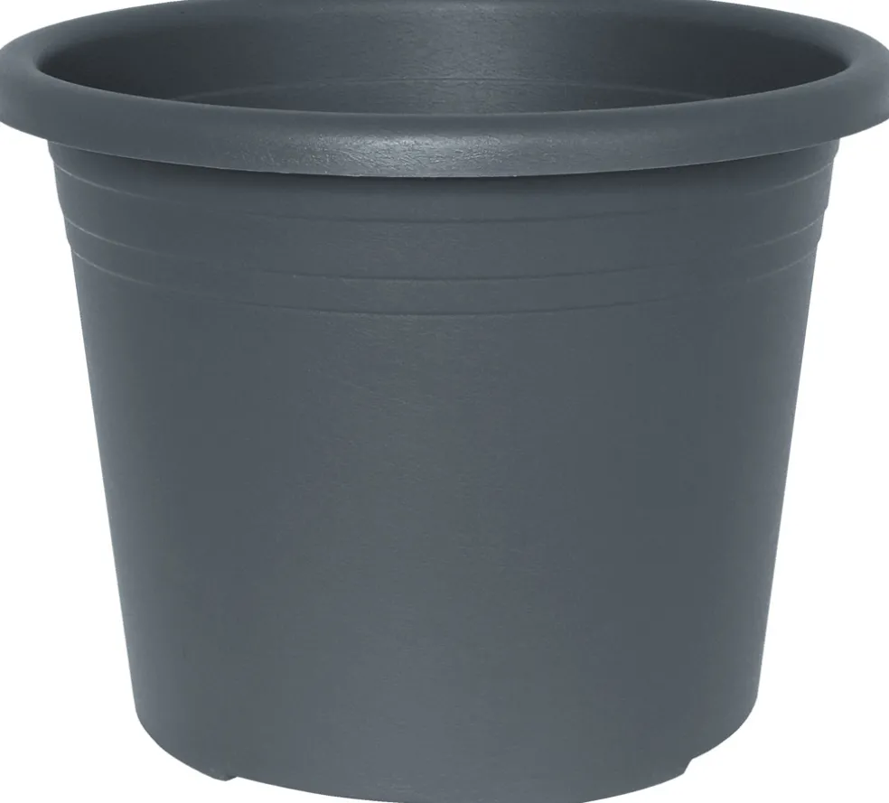 Plastkruka Cylindro Grå Ø16 cm Scan-Pot
