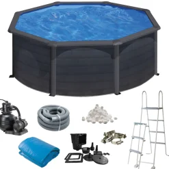 Pool Basic Rund 11250 L Ø350 cm Swim & Fun