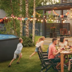 Pool Grafitgrå 17450 L Ø460 cm Swim & Fun