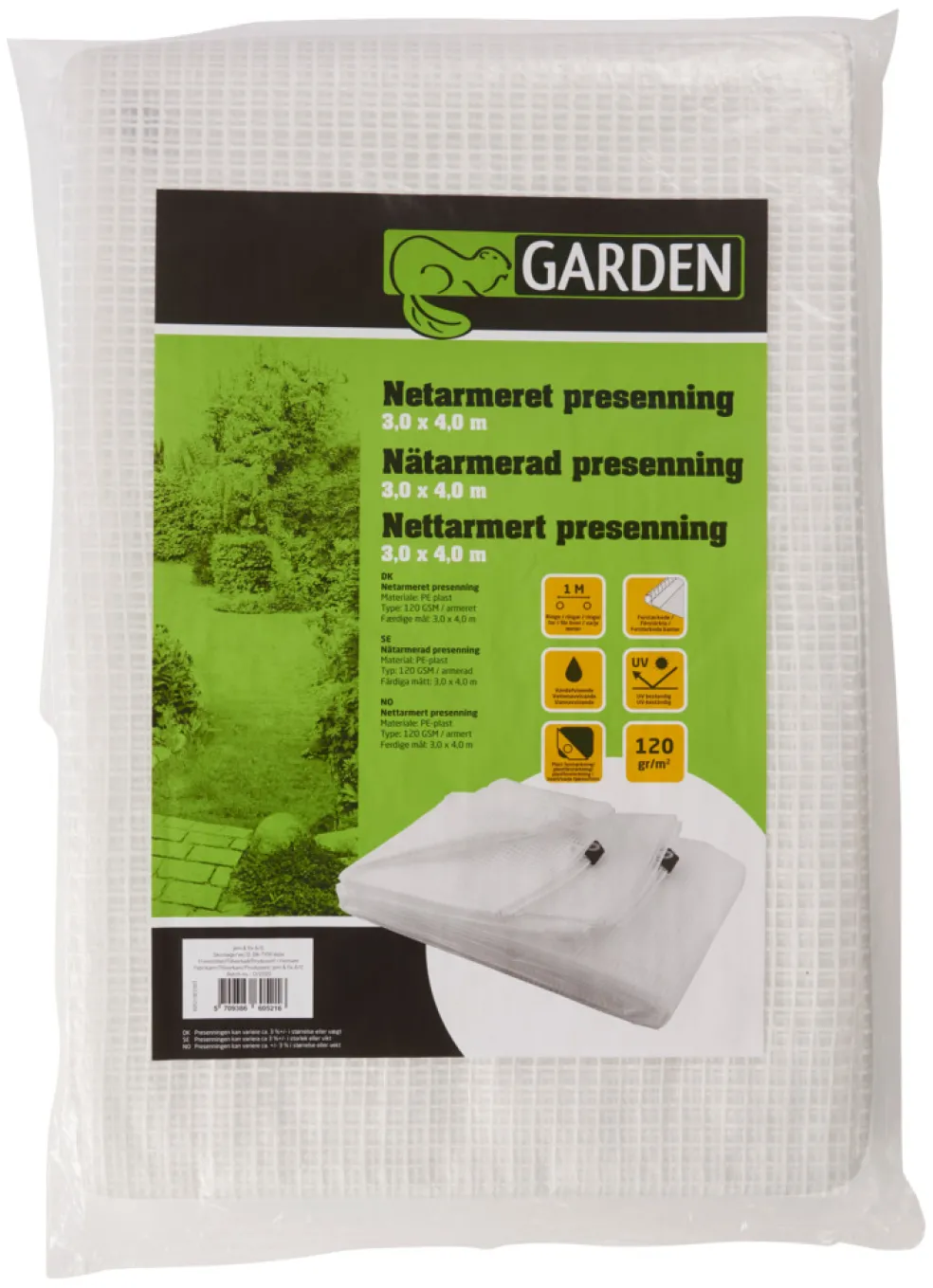 Presenning Armerad 3 x 4 m
