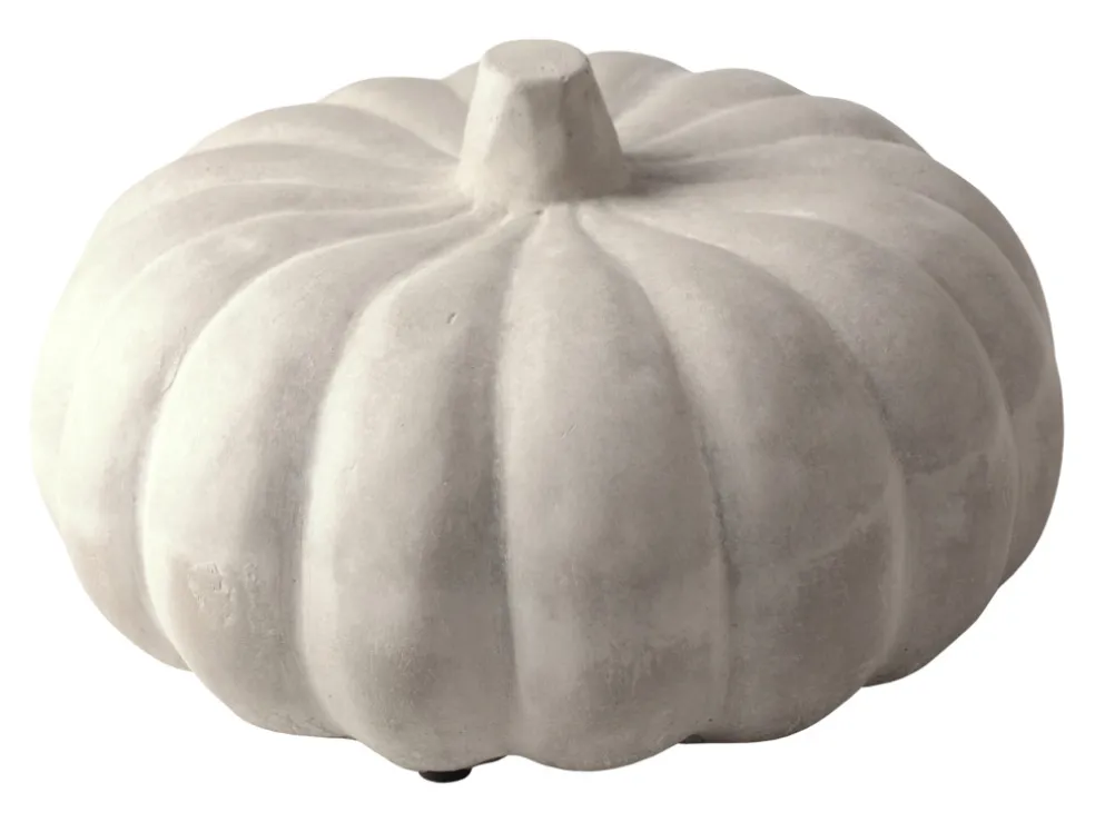 Prydnad Pumpa Cement Grå 14,5 cm Form Living