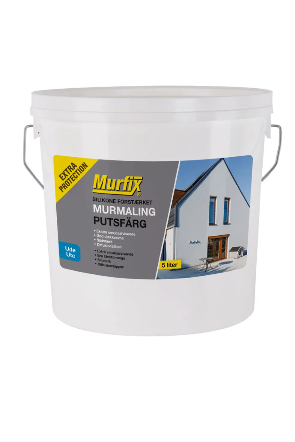Putsfärg Silikat 5 L Grå Murfix