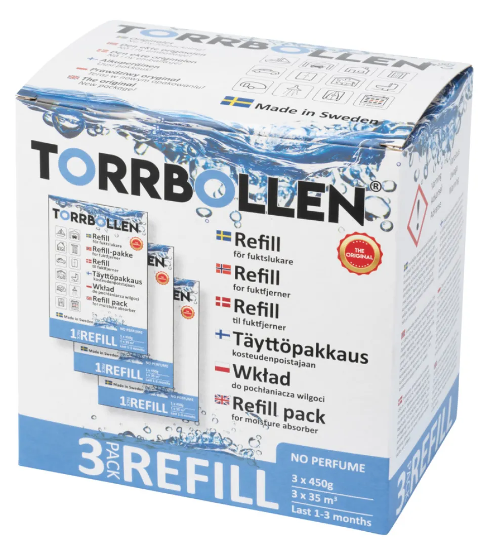 Refill Torrbollen 3 x 450g