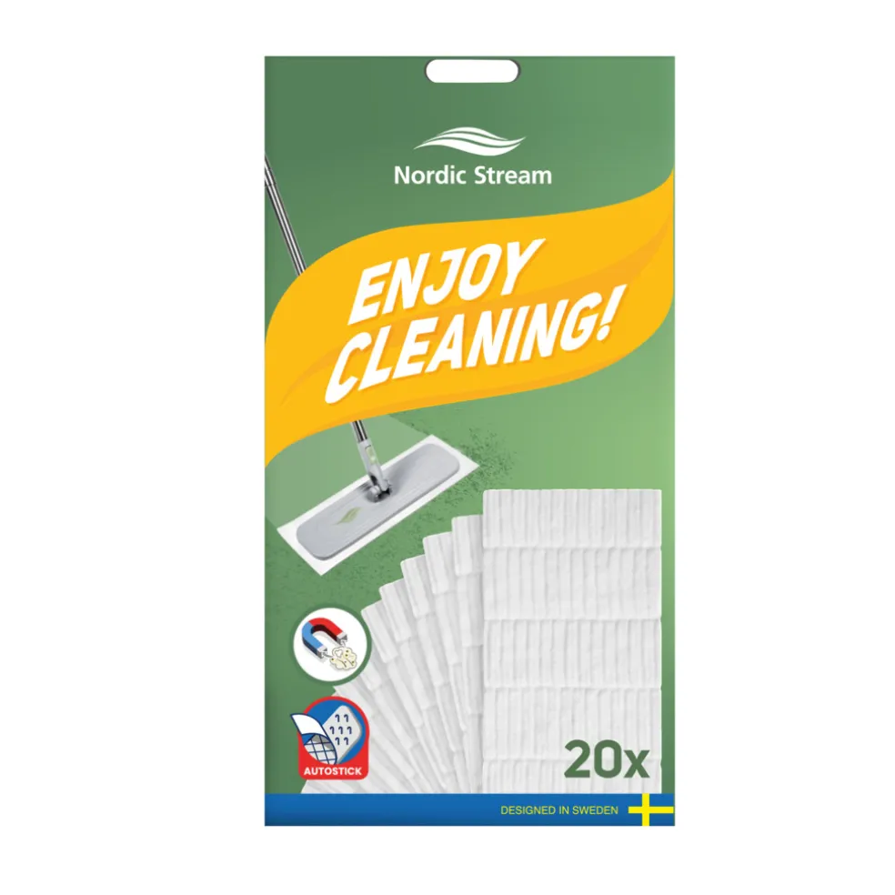 Refillmopp Torr Streamy Cleaner 20-pack Nordic Stream