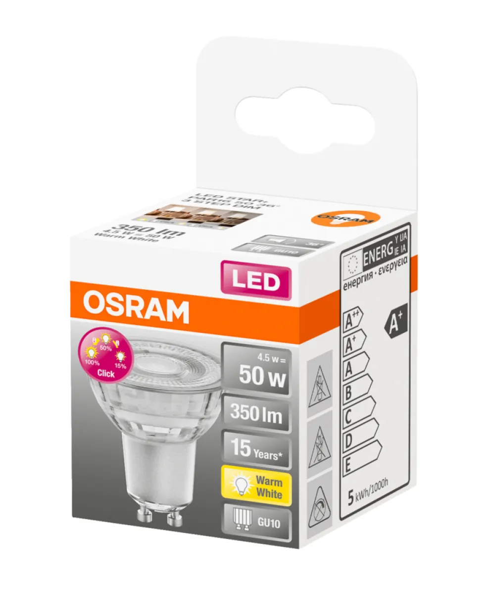 Reflektorlampa LED 4,5W GU10 Osram