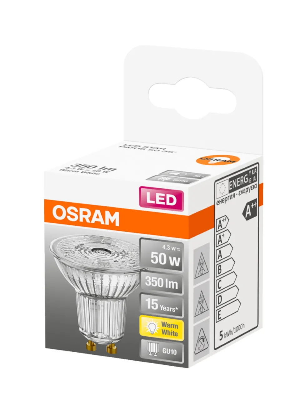 Reflektorlampa LED 4,3W GU10 Osram