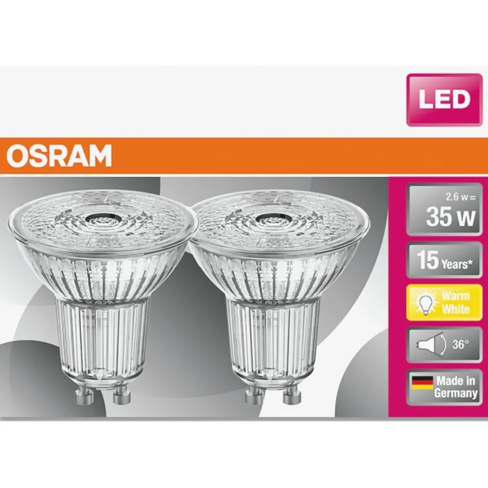 Reflektorlampa LED 2,6W GU10 2-pack Osram
