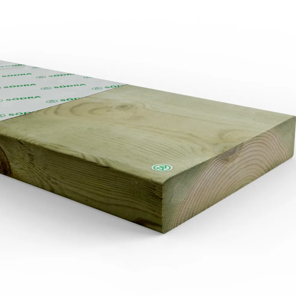 Regel Impregnerad 45 x 220 mm - 4,2 m Södra Wood