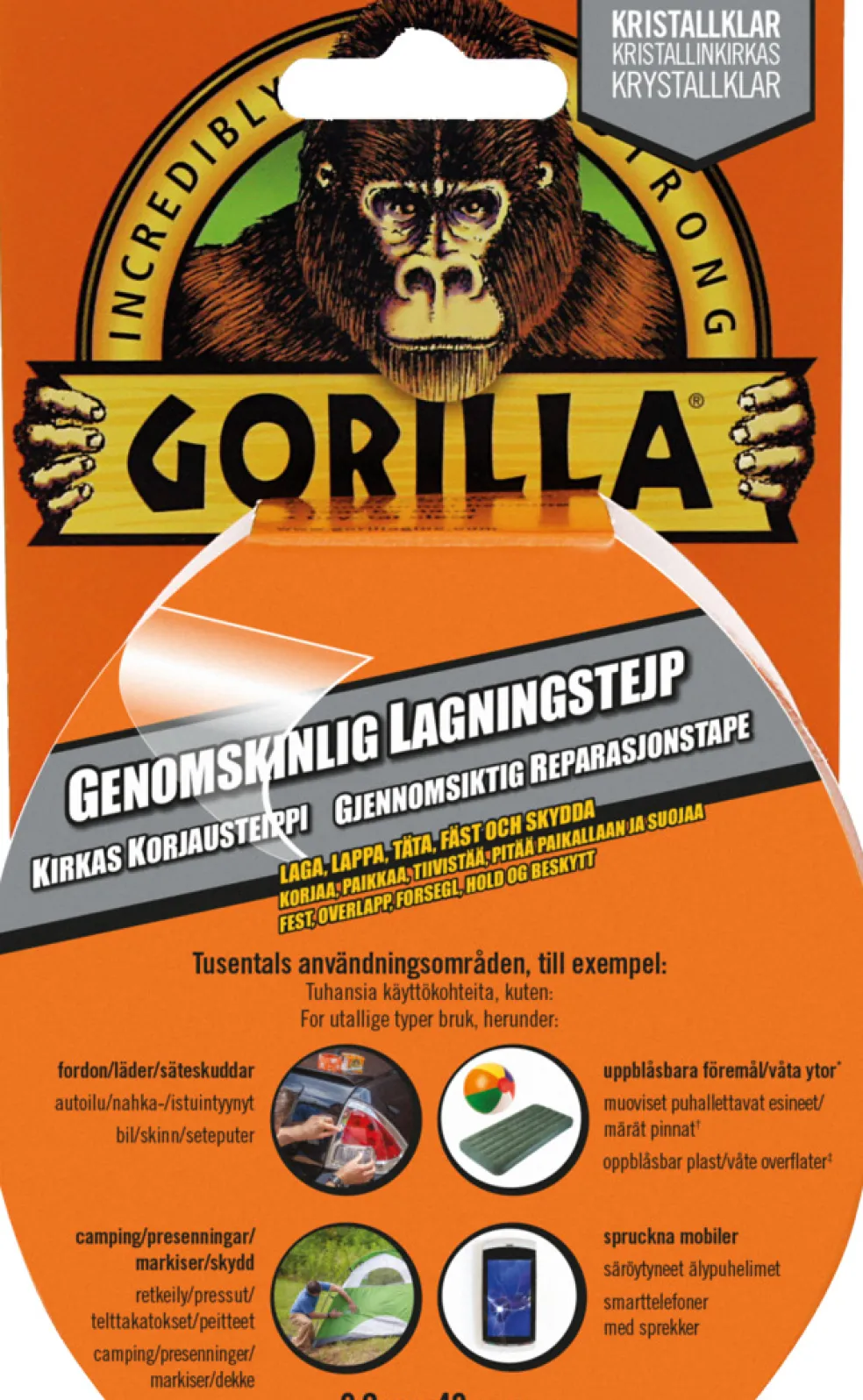 Reparationstejp 48 mm x 8,2 m Gorilla