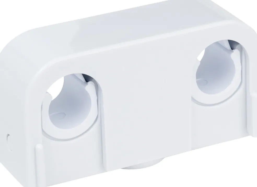 Rörklämma Vit Ø10-16 mm Dubbel 2-pack Faluplast
