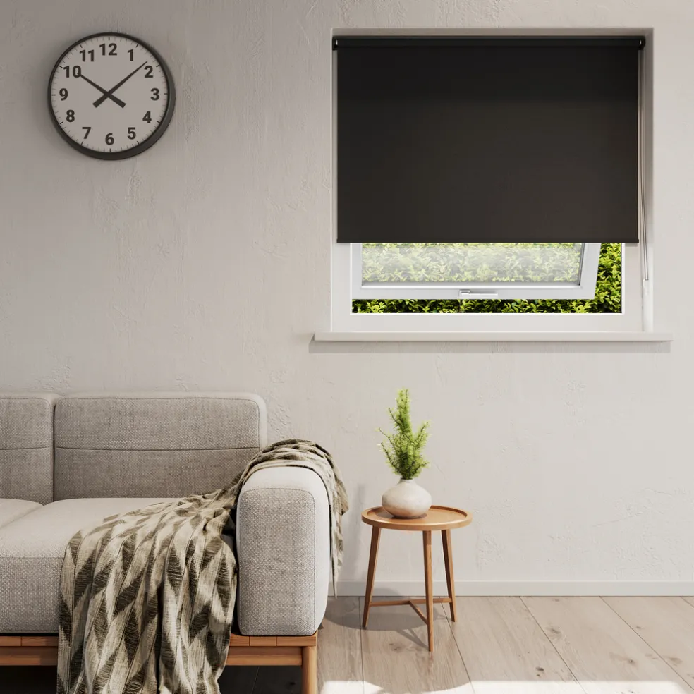 Rullgardin Ljusdämpande Svart 140 x 250 cm
