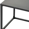 Sidobord Stål Svart 2 delar Sunlife
