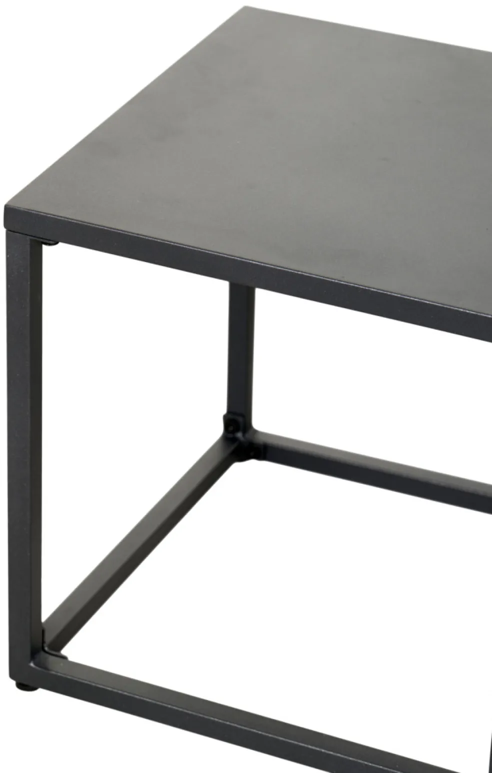 Sidobord Stål Svart 2 delar Sunlife