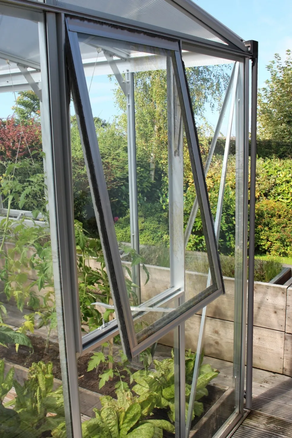 Sidofönster Växthus Helena Alu 600 x 900 mm Vitavia