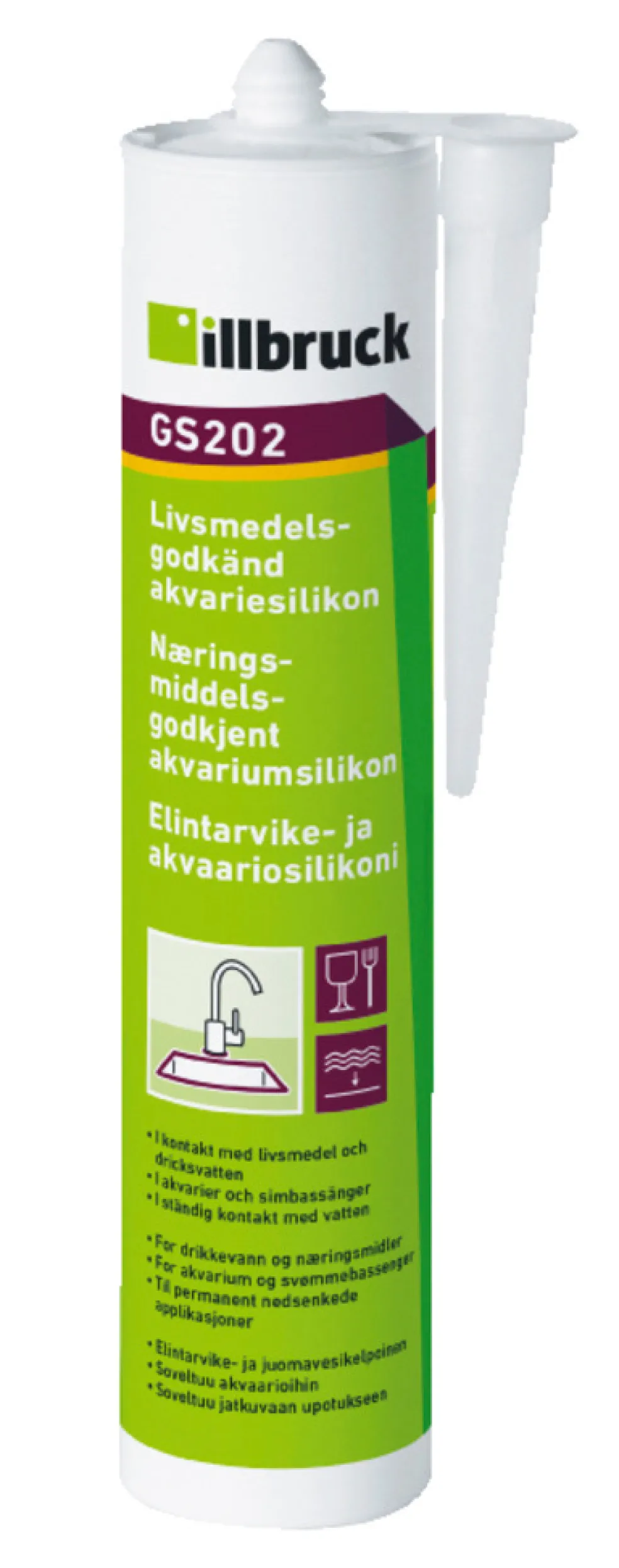 Silikon GS202 Transparent 310 ml illbruck
