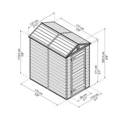 Skjul Skylight 2,1 m² Canopia by Palram