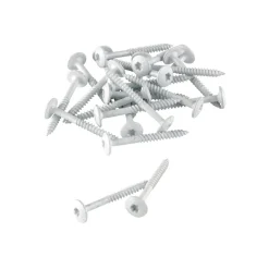 Skruvar Träbetong Vit 4,5 x 45 mm 100-pack Fibrolith