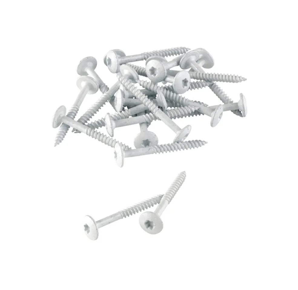 Skruvar Träbetong Vit 4,5 x 45 mm 100-pack Fibrolith