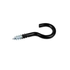 Skruvkrok 40 mm Svart 5-pack Habo