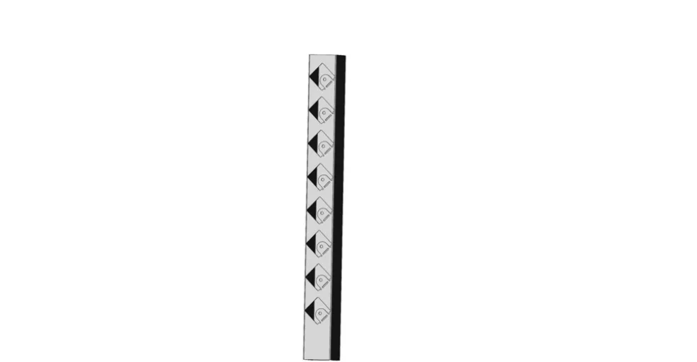 Slutstolpe Broken Galvad 730 mm Steel Design