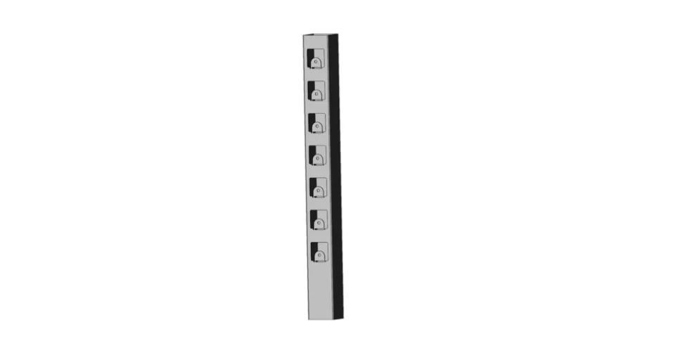 Slutstolpe Harstena Galvad 715 mm Steel Design