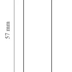 Sockel PVC Vit 57 x 12 mm - 3 m Hornbaek