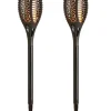 Solcellslampa Flammande Ø9,5 x 58 cm 2-pack