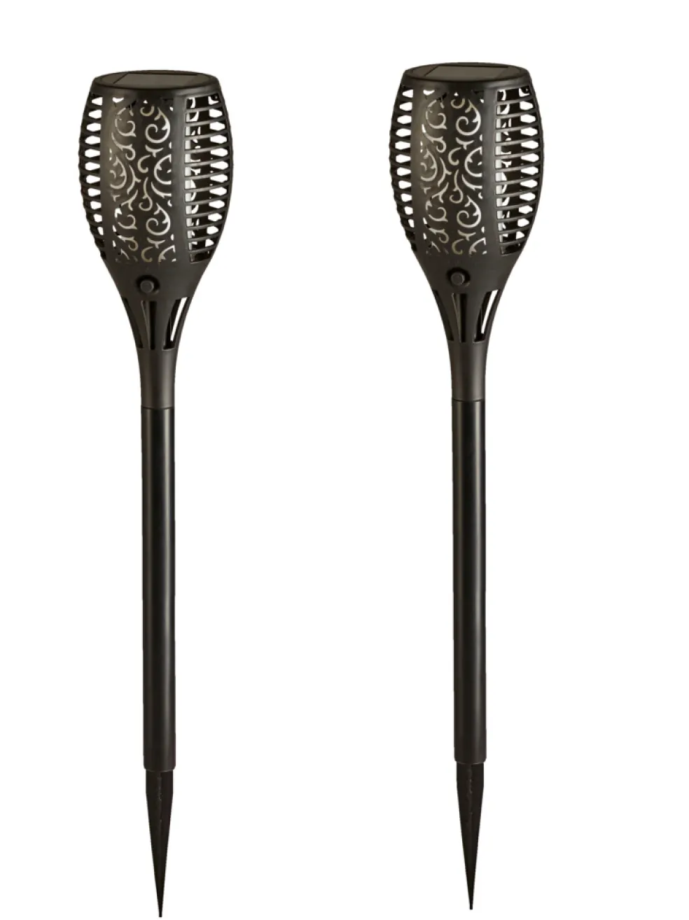 Solcellslampa Flammande Ø9,5 x 58 cm 2-pack