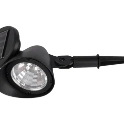 Solcellslampa Spotlight Svart 19 cm