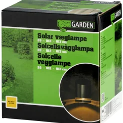 Solcellsvägglampa Rostfritt stål Ø9 x 12 cm Garden