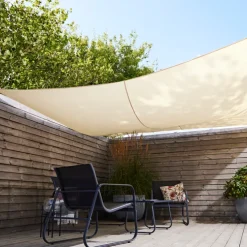 Solsegel Genova Fyrkant Beige 3,6 x 3,6 m Sunlife