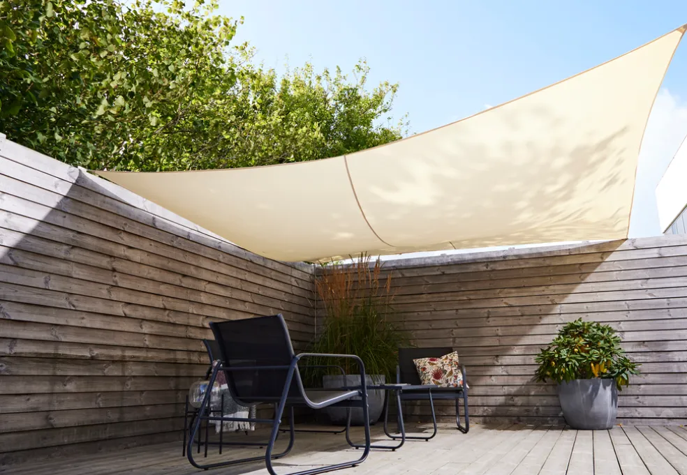 Solsegel Genova Fyrkant Beige 3,6 x 3,6 m Sunlife
