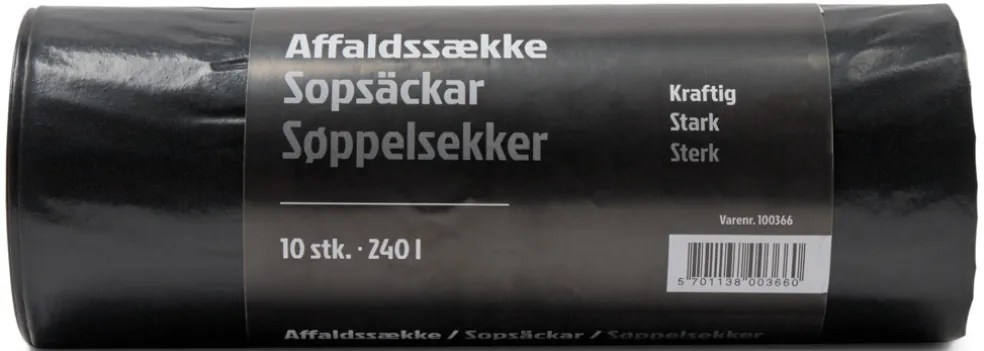 Sopsäck Kraftig 240 L 10-pack G. Funder