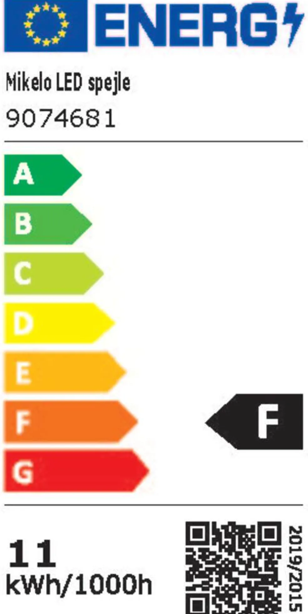 Spegel LED Ø60 cm REN