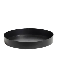 Spegelfat Svart Ø40 x 6 cm