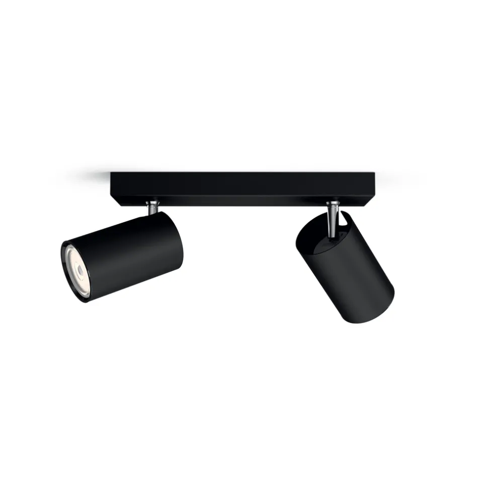 Spotlight Kosipo 2 spots Svart Philips