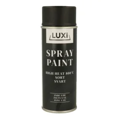 Sprayfärg High Heat Svart Matt 400 ml Luxi