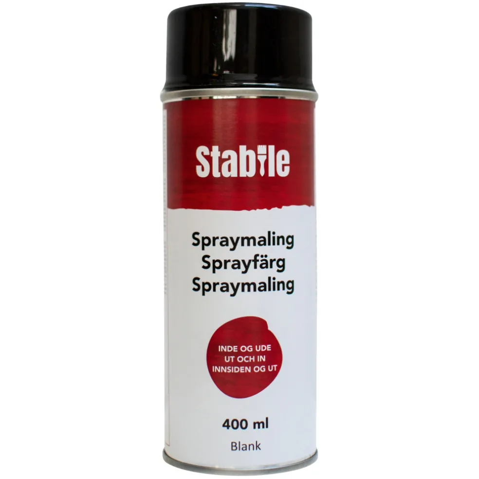 Sprayfärg Svart Blank 400 ml Stabile