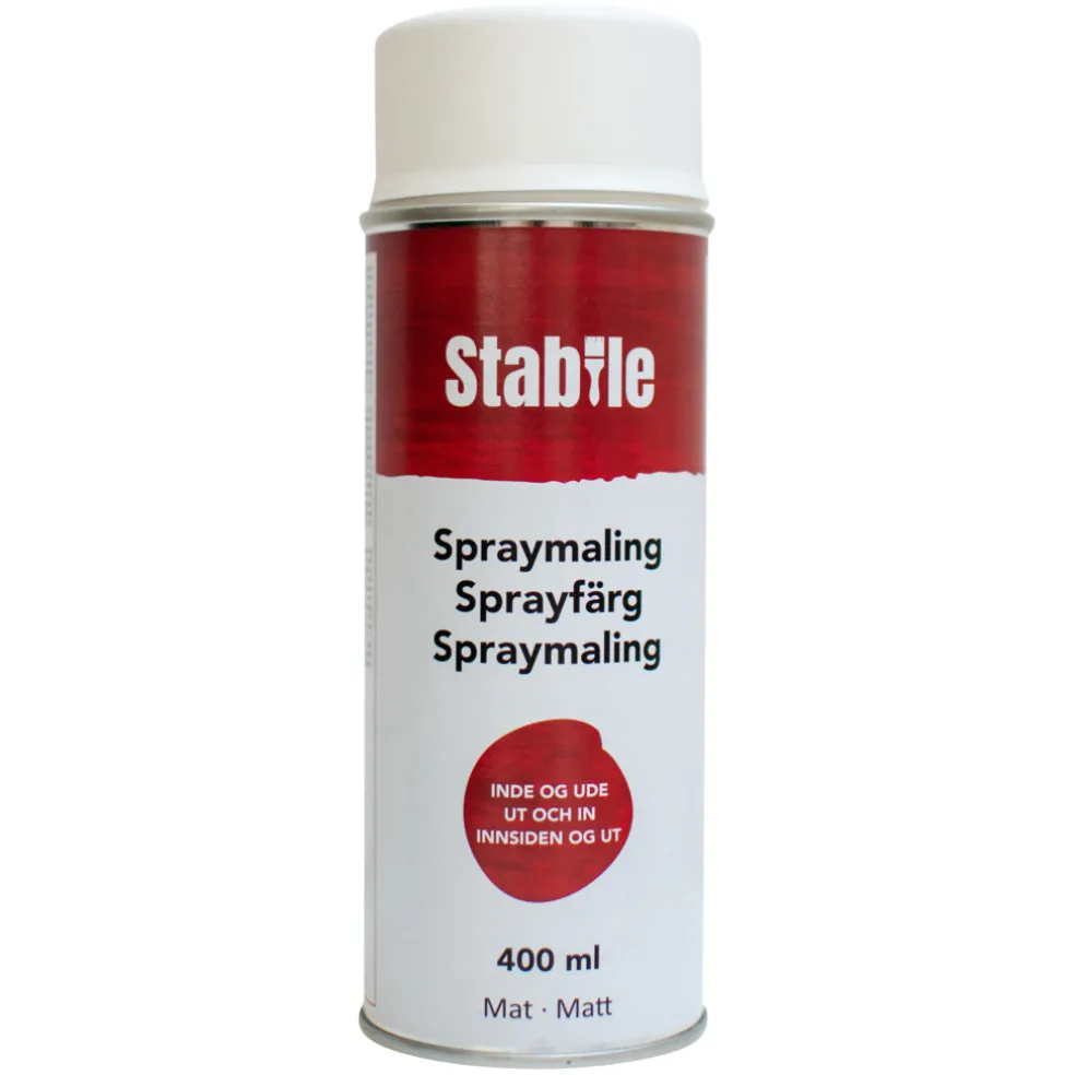 Sprayfärg Vit Matt 400 ml Stabile