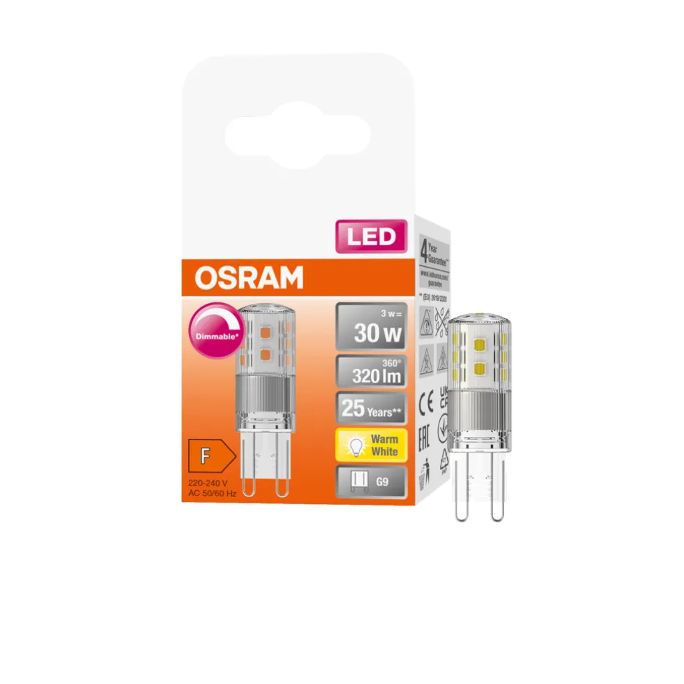 Stiftlampa LED G9 3W Osram