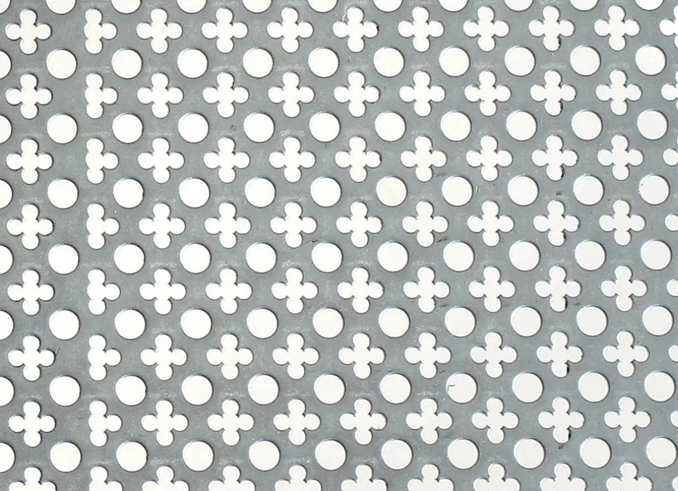 Stålplåt 453B Perforerad 1 x 400 x 500 mm