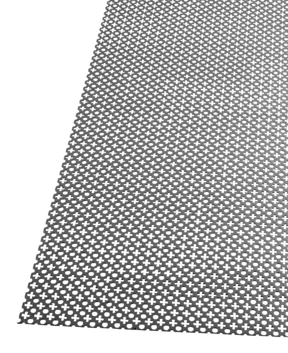 Stålplåt 453B Perforerad 1 x 400 x 500 mm